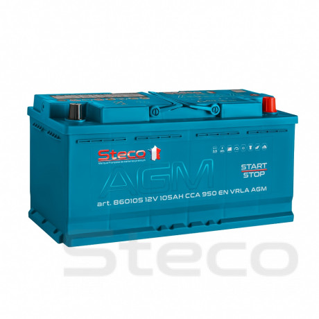 Аккумулятор STECO AGM 105R+