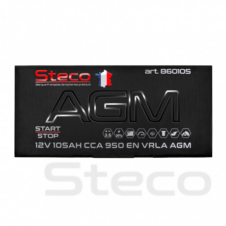 Аккумулятор STECO AGM 105R+
