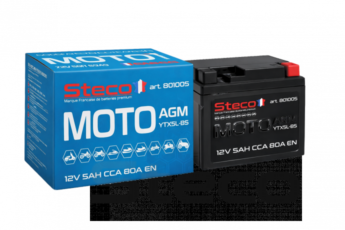 Аккумулятор MOTO AGM 80A 5Ah R+