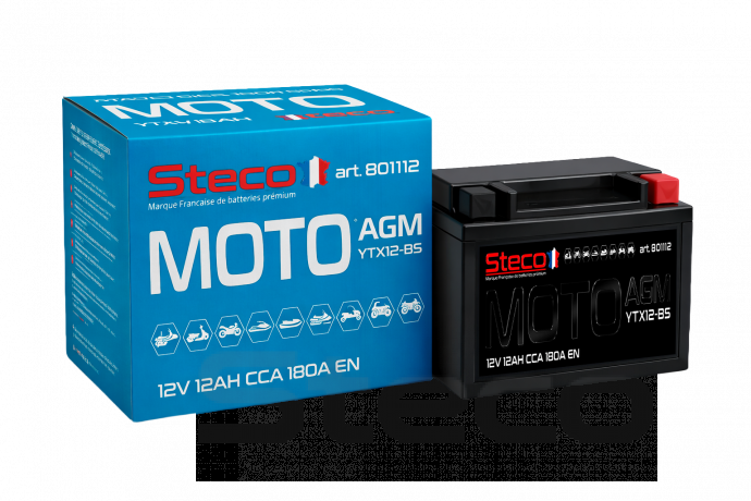 Аккумулятор MOTO AGM 190A 12Ah R+