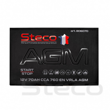 Аккумулятор STECO AGM 70R+
